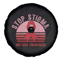 Stop The Stigma HIV Awareness Spare Tire Cover World AIDS Day Gift - Wonder Print Shop