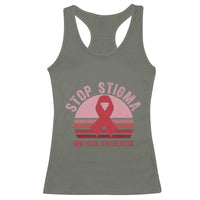 Stop The Stigma HIV Awareness Racerback Tank Top World AIDS Day Gift - Wonder Print Shop