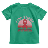 Stop The Stigma HIV Awareness Toddler T Shirt World AIDS Day Gift - Wonder Print Shop