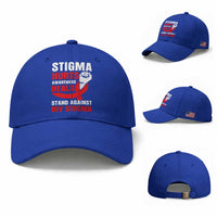 Stigma Hurts Awareness Heals Baseball Cap HIV Awareness Red Ribbon Support Gift