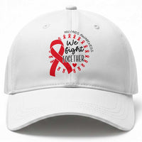 HIV Awareness Red Ribbon Support Gift Baseball Cap We Fight Together