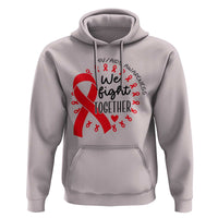 HIV Awareness Red Ribbon Support Gift Hoodie We Fight Together - Wonder Print Shop