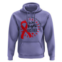 HIV Awareness Red Ribbon Support Gift Hoodie We Fight Together - Wonder Print Shop