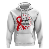 HIV Awareness Red Ribbon Support Gift Hoodie We Fight Together - Wonder Print Shop