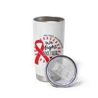 HIV Awareness Red Ribbon Support Gift Tumbler Cup We Fight Together - Wonder Print Shop