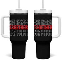 We Fight Together Support Squad HIV Awareness Gift Tumbler With Handle - Wonder Print Shop
