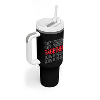 We Fight Together Support Squad HIV Awareness Gift Tumbler With Handle - Wonder Print Shop