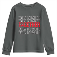 We Fight Together Support Squad HIV Awareness Gift Youth Sweatshirt - Wonder Print Shop