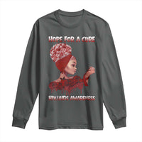 Hope For A Cure HIV Awareness Long Sleeve Shirt Support Squad Gift - Wonder Print Shop