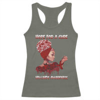 Hope For A Cure HIV Awareness Racerback Tank Top Support Squad Gift - Wonder Print Shop