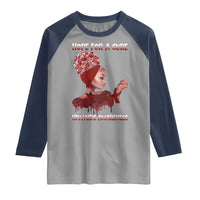 Hope For A Cure HIV Awareness Raglan Shirt Support Squad Gift - Wonder Print Shop
