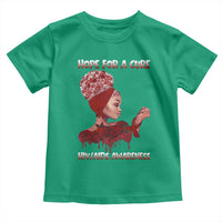 Hope For A Cure HIV Awareness Toddler T Shirt Support Squad Gift - Wonder Print Shop