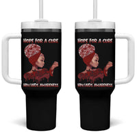 Hope For A Cure HIV Awareness Tumbler With Handle Support Squad Gift - Wonder Print Shop