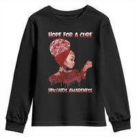 Hope For A Cure HIV Awareness Youth Sweatshirt Support Squad Gift - Wonder Print Shop