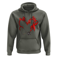 Healthcare Hero HIV Awareness Hoodie Red Ribbon Support Gift - Wonder Print Shop