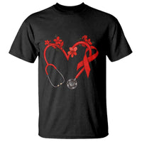 Healthcare Hero HIV Awareness T Shirt Red Ribbon Support Gift - Wonder Print Shop