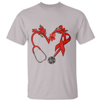 Healthcare Hero HIV Awareness T Shirt Red Ribbon Support Gift - Wonder Print Shop