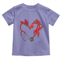 Healthcare Hero HIV Awareness Toddler T Shirt Red Ribbon Support Gift - Wonder Print Shop