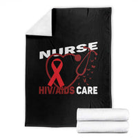 Healthcare Hero HIV AIDS Care Nurse Gift Throw Blanket - Wonder Print Shop