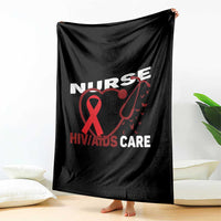 Healthcare Hero HIV AIDS Care Nurse Gift Throw Blanket - Wonder Print Shop