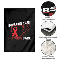 Healthcare Hero HIV AIDS Care Nurse Gift Garden Flag - Wonder Print Shop