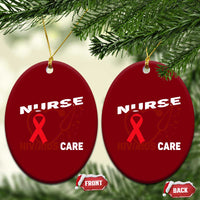 Healthcare Hero HIV AIDS Care Nurse Gift Ceramic Ornament - Wonder Print Shop