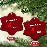 Healthcare Hero HIV AIDS Care Nurse Gift Ceramic Ornament - Wonder Print Shop