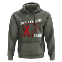Healthcare Hero HIV AIDS Care Nurse Gift Hoodie - Wonder Print Shop