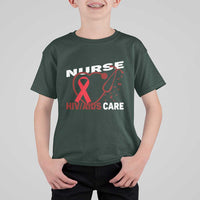 Healthcare Hero HIV AIDS Care Nurse Gift T Shirt For Kid - Wonder Print Shop