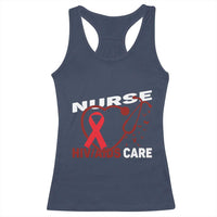 Healthcare Hero HIV AIDS Care Nurse Gift Racerback Tank Top - Wonder Print Shop