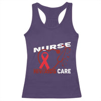 Healthcare Hero HIV AIDS Care Nurse Gift Racerback Tank Top - Wonder Print Shop