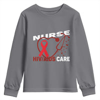 Healthcare Hero HIV AIDS Care Nurse Gift Youth Sweatshirt - Wonder Print Shop