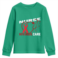 Healthcare Hero HIV AIDS Care Nurse Gift Youth Sweatshirt - Wonder Print Shop