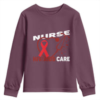 Healthcare Hero HIV AIDS Care Nurse Gift Youth Sweatshirt - Wonder Print Shop