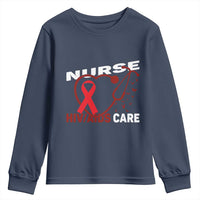 Healthcare Hero HIV AIDS Care Nurse Gift Youth Sweatshirt - Wonder Print Shop