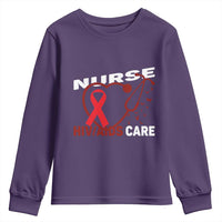 Healthcare Hero HIV AIDS Care Nurse Gift Youth Sweatshirt - Wonder Print Shop