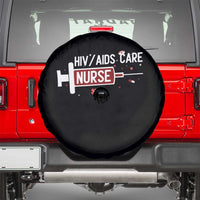 HIV AIDS Care Nurse Spare Tire Cover Red Ribbon Support Gift - Wonder Print Shop