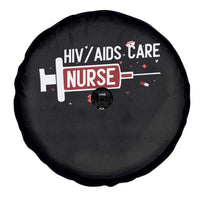 HIV AIDS Care Nurse Spare Tire Cover Red Ribbon Support Gift - Wonder Print Shop