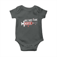 HIV AIDS Care Nurse Baby Onesie Red Ribbon Support Gift - Wonder Print Shop
