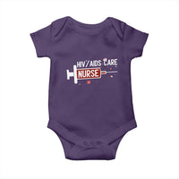 HIV AIDS Care Nurse Baby Onesie Red Ribbon Support Gift - Wonder Print Shop
