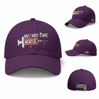 HIV AIDS Care Nurse Baseball Cap Red Ribbon Support Gift