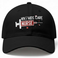 HIV AIDS Care Nurse Baseball Cap Red Ribbon Support Gift