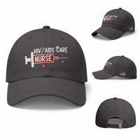 HIV AIDS Care Nurse Baseball Cap Red Ribbon Support Gift