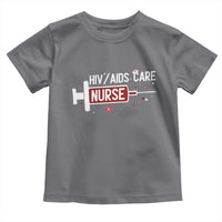 HIV AIDS Care Nurse Toddler T Shirt Red Ribbon Support Gift - Wonder Print Shop