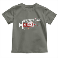 HIV AIDS Care Nurse Toddler T Shirt Red Ribbon Support Gift - Wonder Print Shop