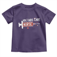 HIV AIDS Care Nurse Toddler T Shirt Red Ribbon Support Gift - Wonder Print Shop