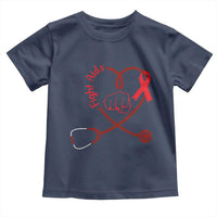 Fight AIDS Nurse Toddler T Shirt Red Ribbon HIV Awareness Gift - Wonder Print Shop