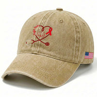 Fight AIDS Nurse Washed Cotton Baseball Cap Red Ribbon HIV Awareness Gift