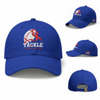 Tackle World AIDS Day Baseball Cap Red Ribbon Football Awareness Gift