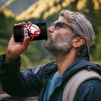 Tackle World AIDS Day 4 in 1 Can Cooler Tumbler Red Ribbon Football Awareness Gift - Wonder Print Shop